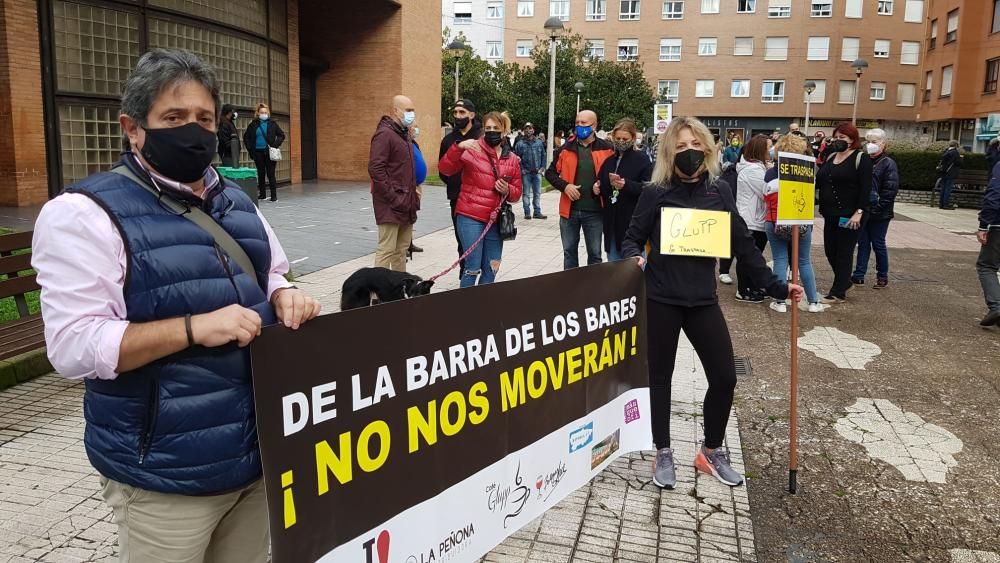 Protesta en Gijón de la hostelería local