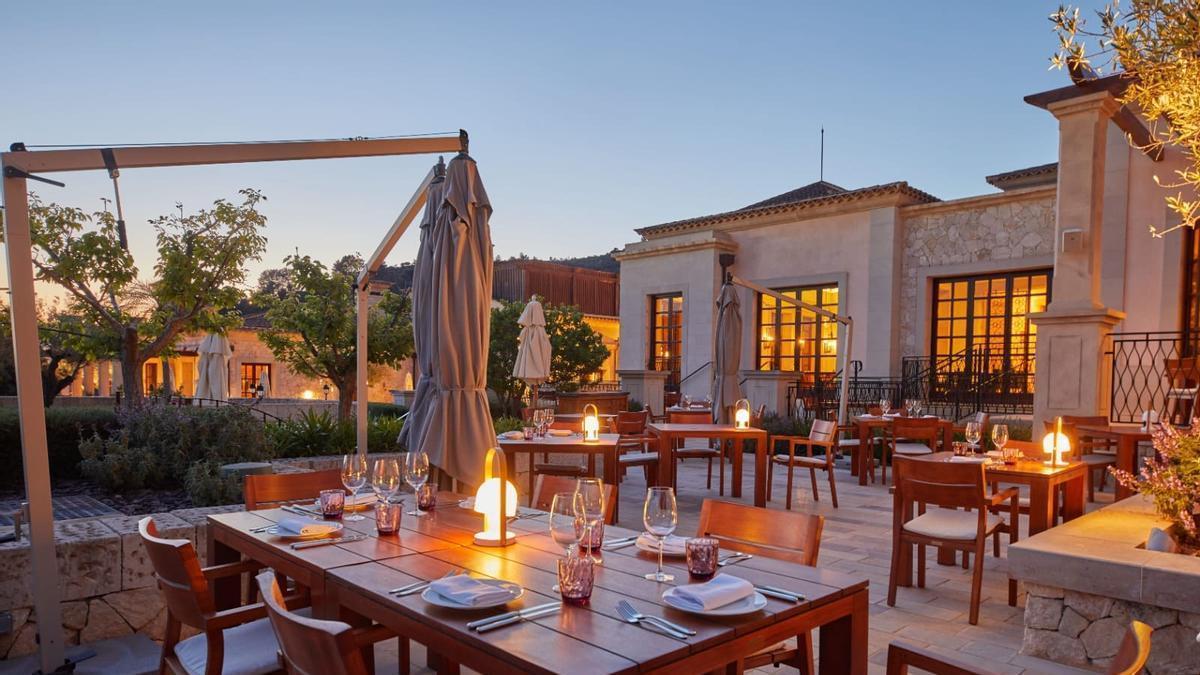 La terraza del restaurante Villa Sofia