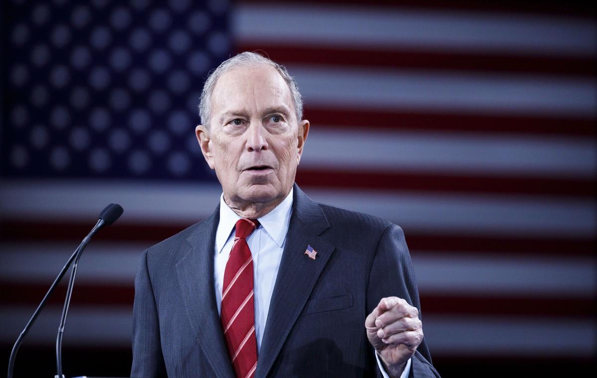 Michael Bloomberg, empresario y exalcalde de Nueva York, durante su candidatura en las primarias demócratas de 2020.