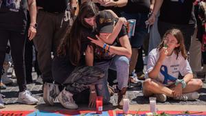 Manifestación en Barcelona de funcionarios de prisiones este viernes