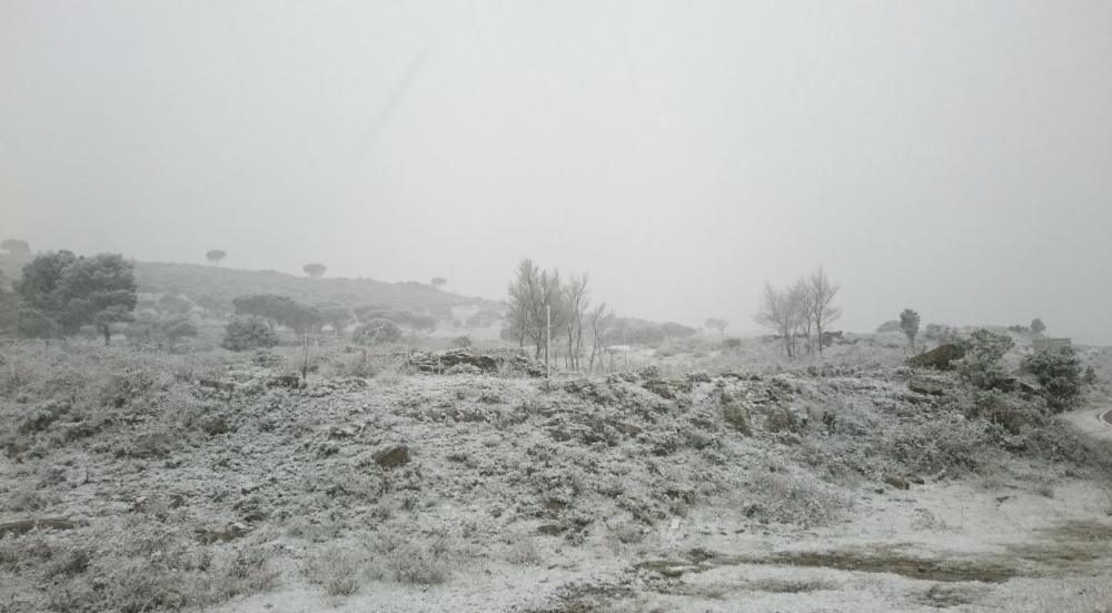 Nevada a l''entorn de Sant Pere de Rodes