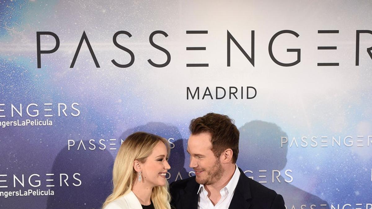 Jennifer Lawrence y Chris Pratt en Madrid