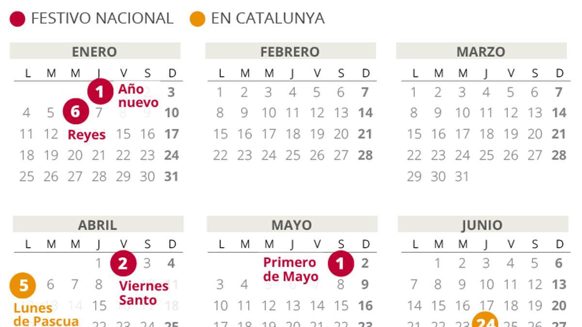 Calendario laboral de Catalunya del 2021