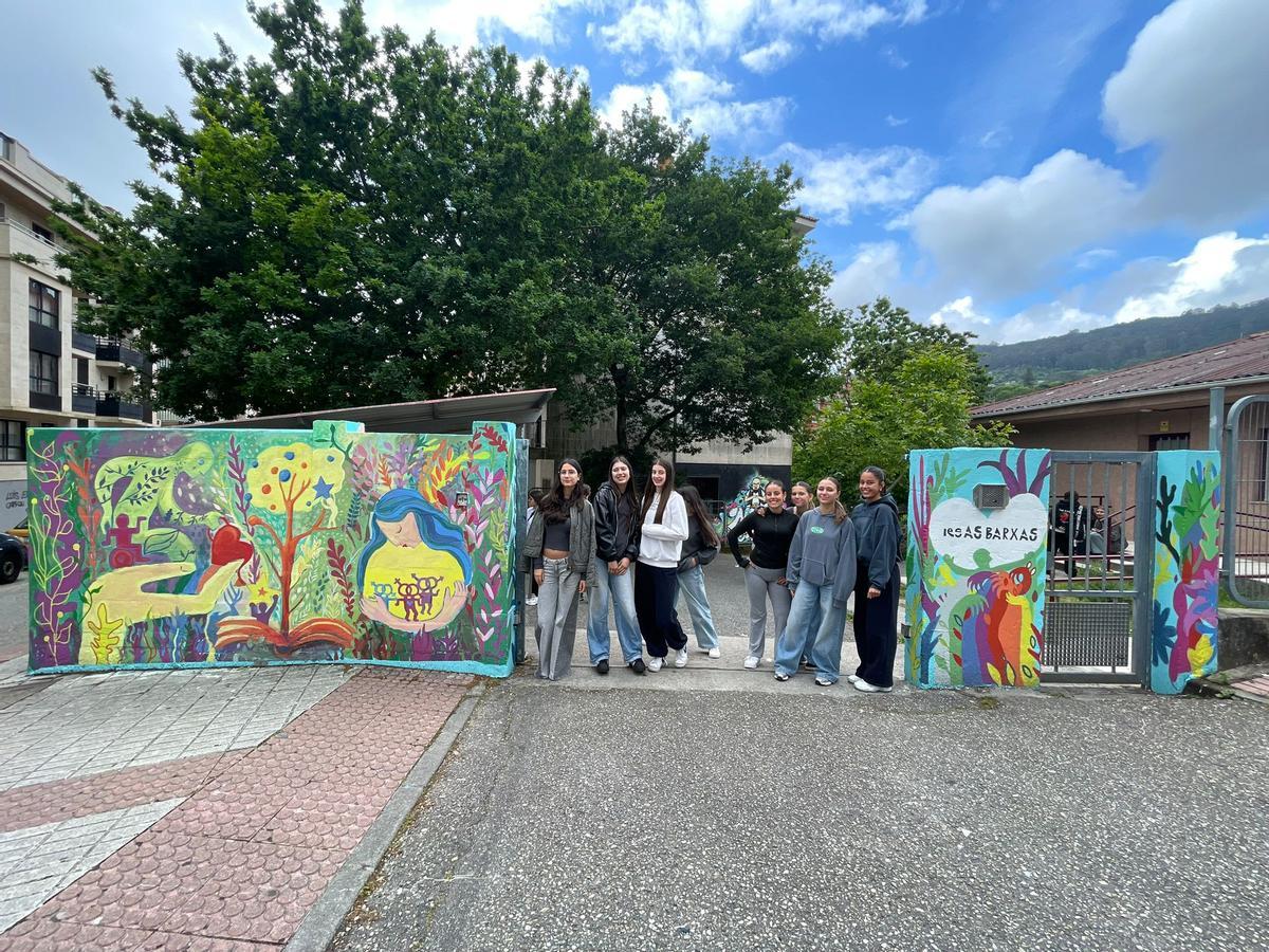 Mural feito polo alumnado.