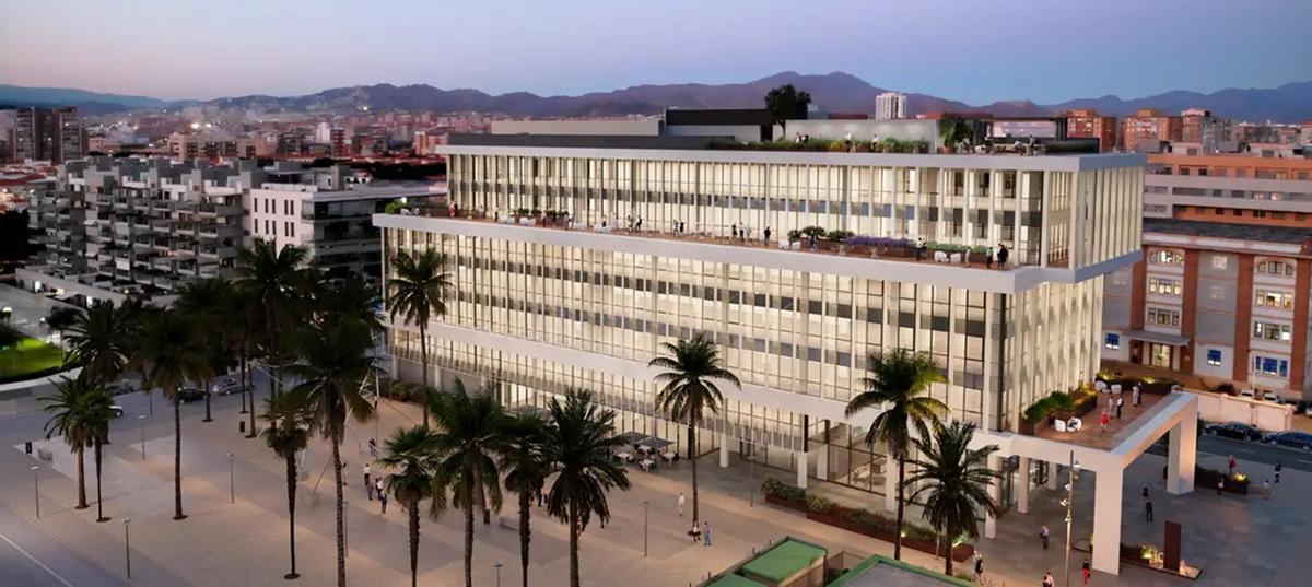 El edificio de oficinas Ágora de Málaga, en el paseo marítimo de Poniente, propiedad de Insur, acogerá la primera oficina en España de la firma de juego online Betsson.