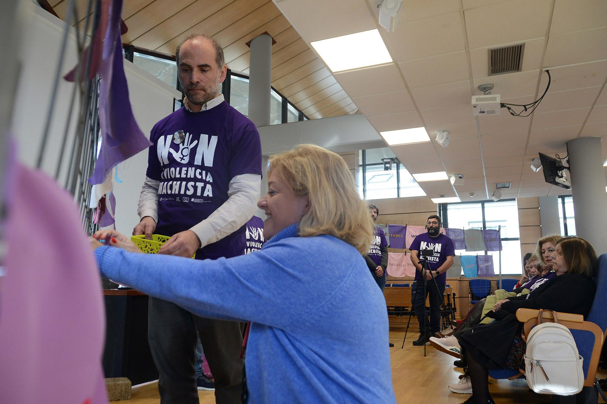 La celebración del Día Internacional contra las Violencias Machistas en Moaña