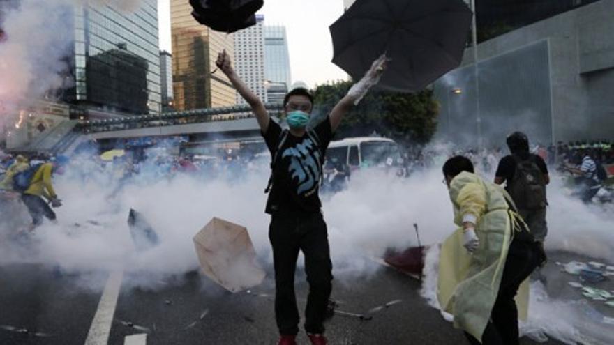 Semana de lucha estudiantil en Hong Kong