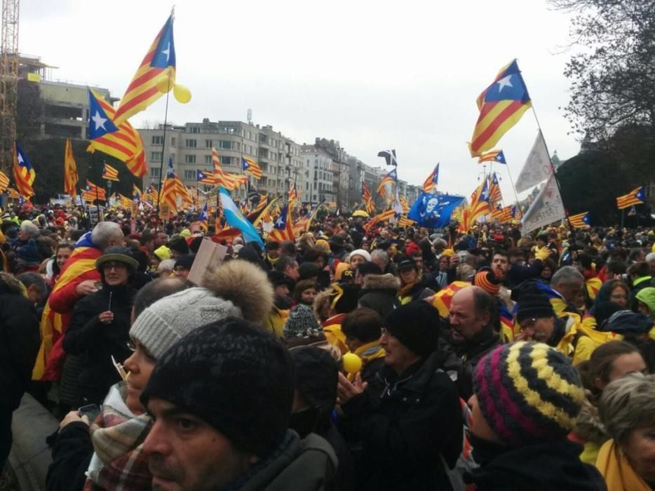 Manifestació independentista a Brussel·les