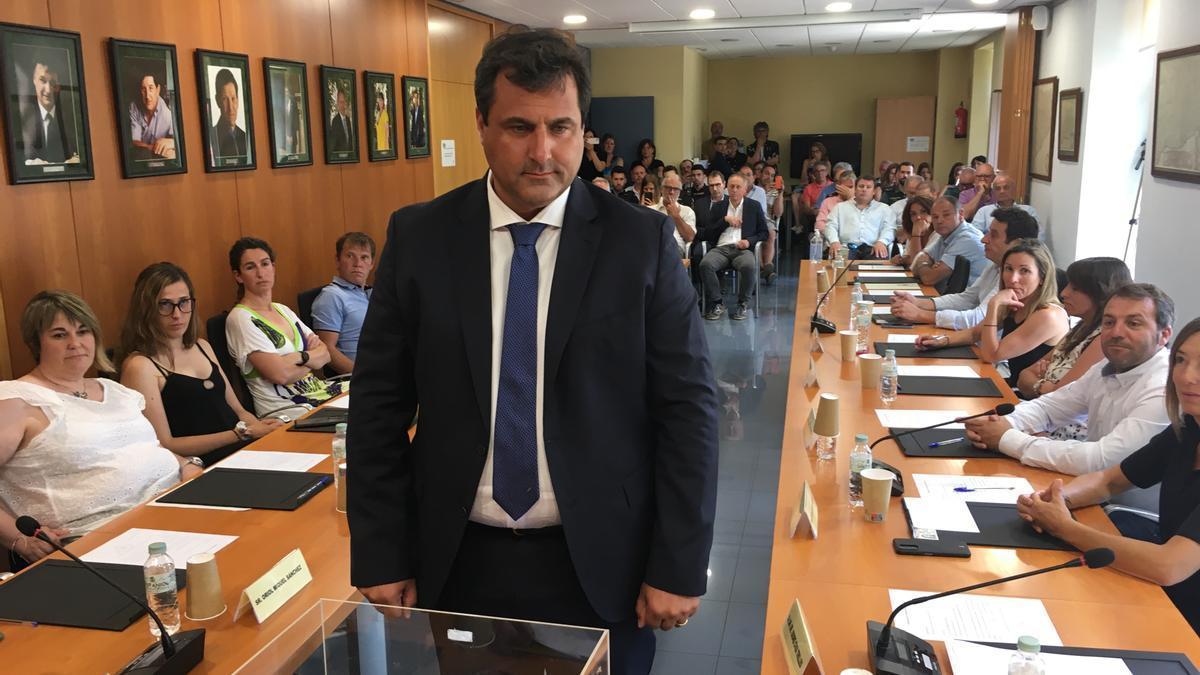 Isidre Chia quan va ser nomenat president del Consell Comarcal, el juliol de 2023