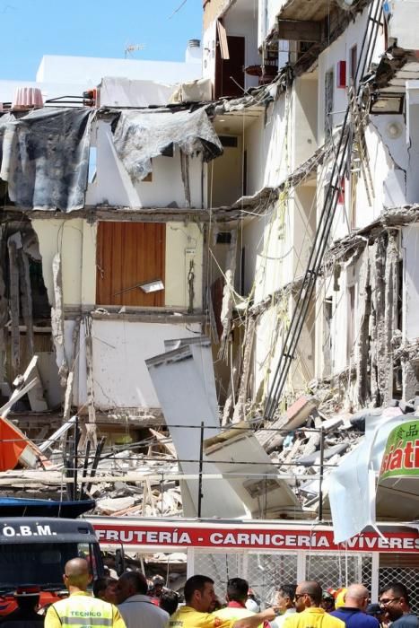 Derrumbe de un edificio de viviendas en Los Cristianos