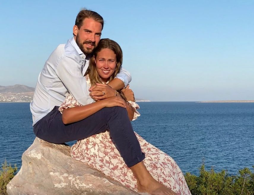 Nina Flohr y Felipe de Grecia el pasado verano