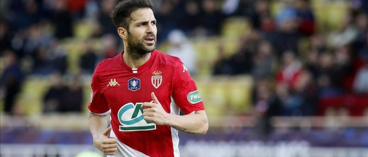 Cesc Fábregas, durante su etapa de jugador en el Monaco.