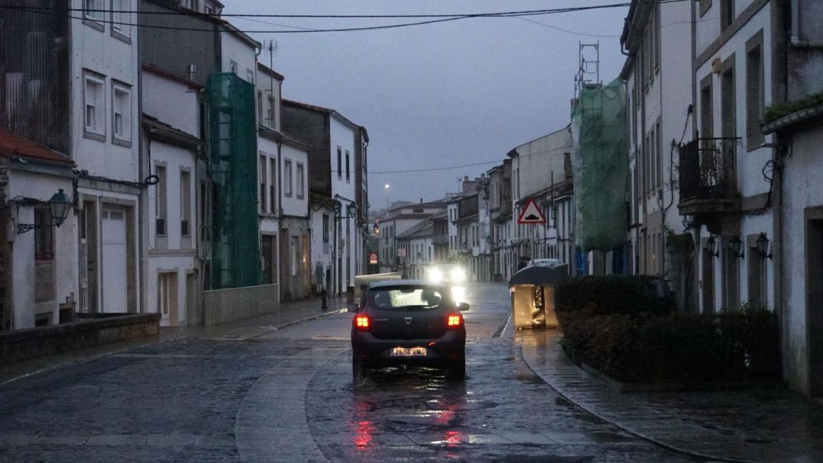 Estado del pavimento en la rúa Castrón Douro