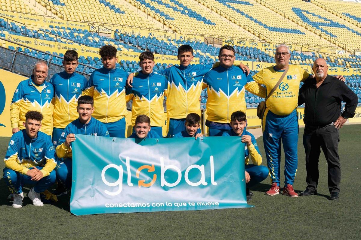 Imagen de la selección masculina de Gran Canaria que disputará desde este jueves el Trofeo Faro de Maspalomas.