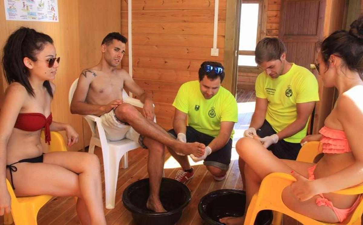 El bañista y la faneca brava, enemigos irreconciliables