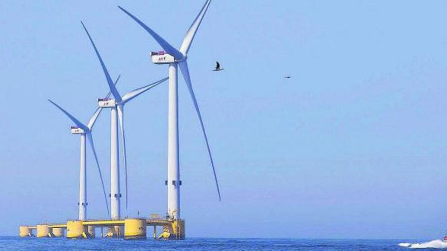 El primer parque eólico flotante cumple tres años en la costa de Portugal, a la espera de proyectos en Galicia