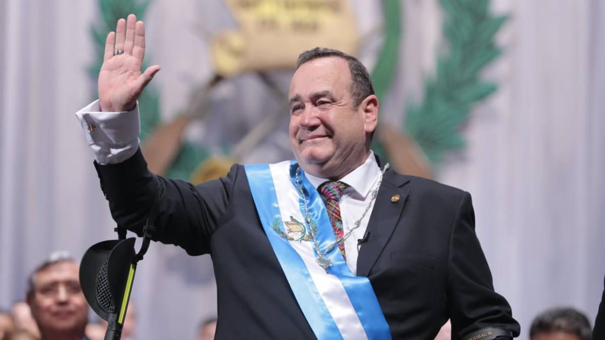 El presidente de Guatemala, Alejandro Giammattei.