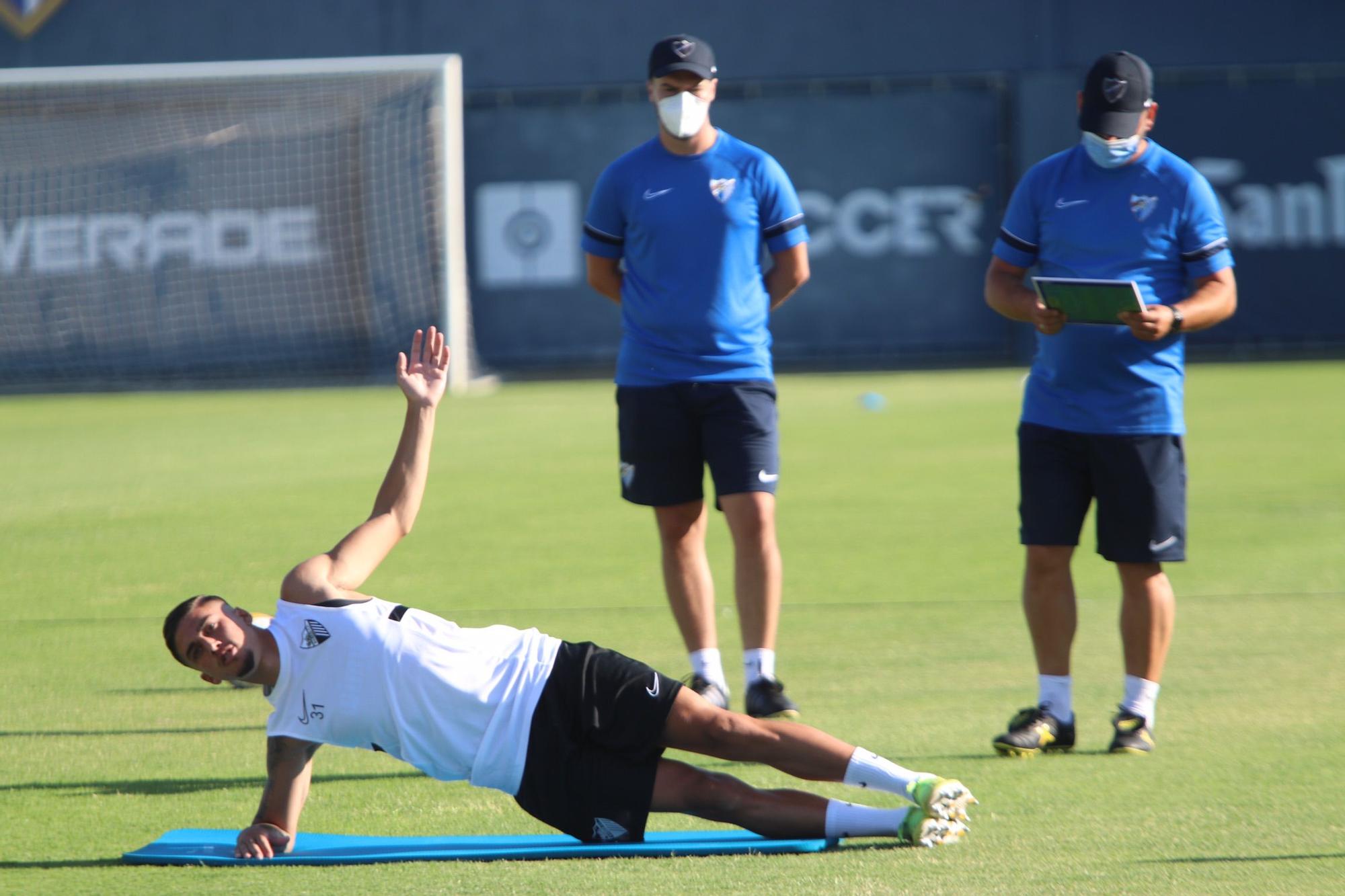 Primer entrenamiento del Málaga CF