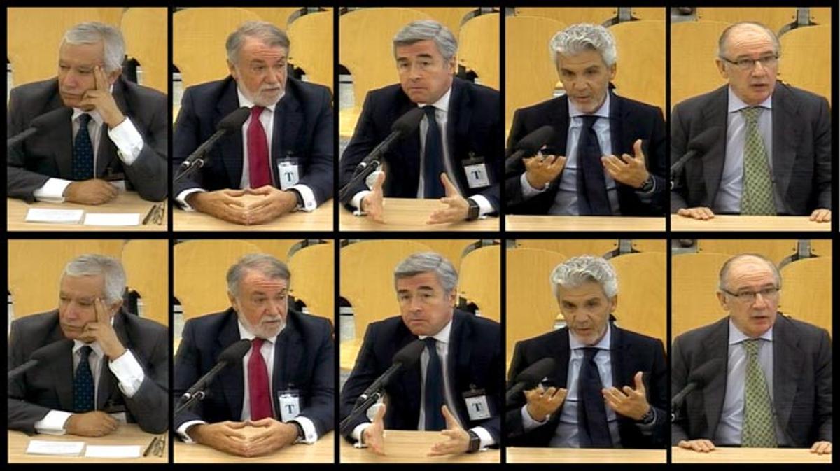 Rato, Acebes, Arenas i Mayor Oreja declaren en el judici de la Gürtel.