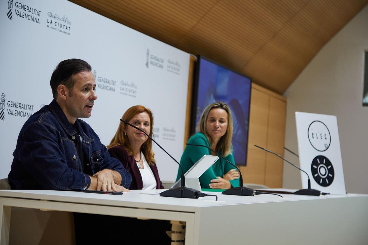 Miquel Suay, Reme Mazzolari y Paula Llobet en la presentación del CLEC