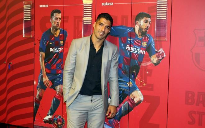 Acto de despedida de Luís Suárez del FC Barcelona.