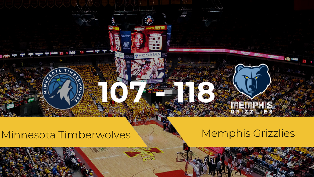 Memphis Grizzlies consigue vencer a Minnesota Timberwolves (107-118)