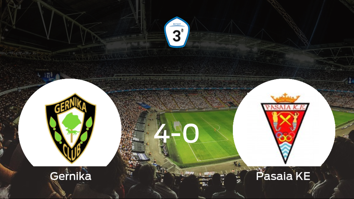 El SD Gernika muestra su poderío tras golear al Pasaia KE (4-0)