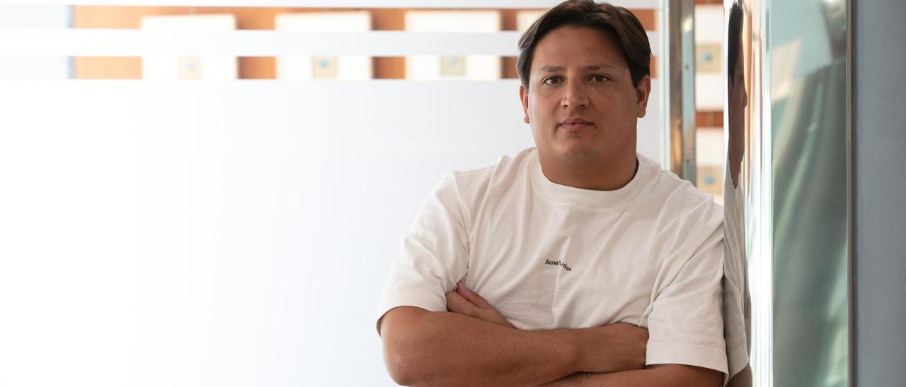 El productor Iker Monge, el pasado lunes, en las instalaciones de Diario de Ibiza.