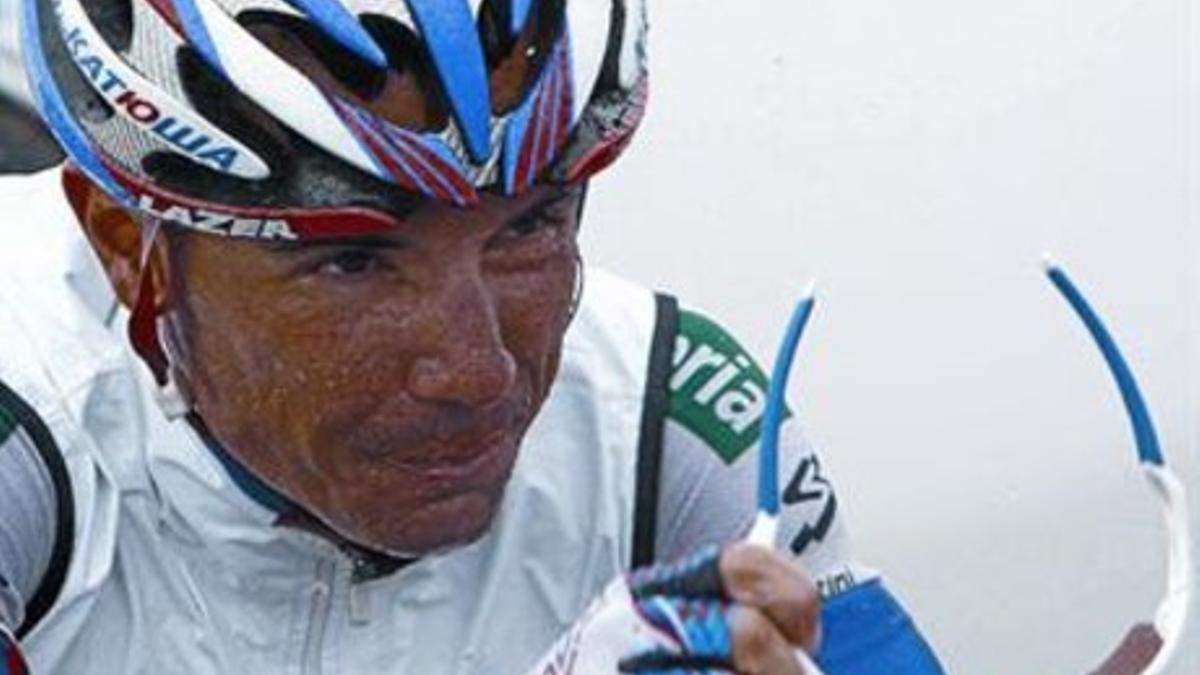Regular 8 Rodríguez, en los Lagos, en la Vuelta, que acabó cuarto.