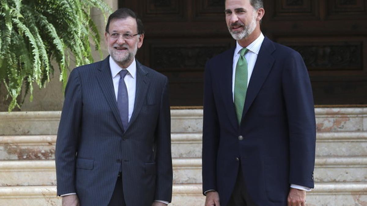 FELIPE VI Y RAJOY SE REÚNEN HOY EN SU ÚNICO DESPACHO DEL VERANO EN MARIVENT