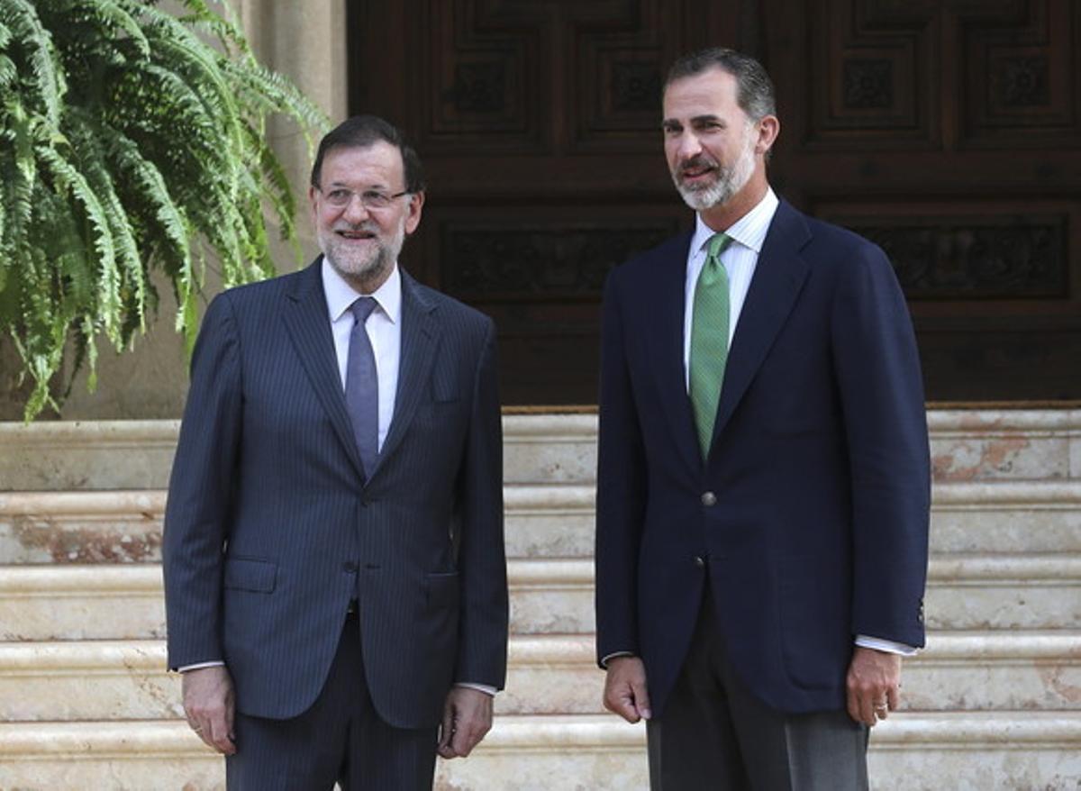 FELIPE VI Y RAJOY SE REÚNEN HOY EN SU ÚNICO DESPACHO DEL VERANO EN MARIVENT