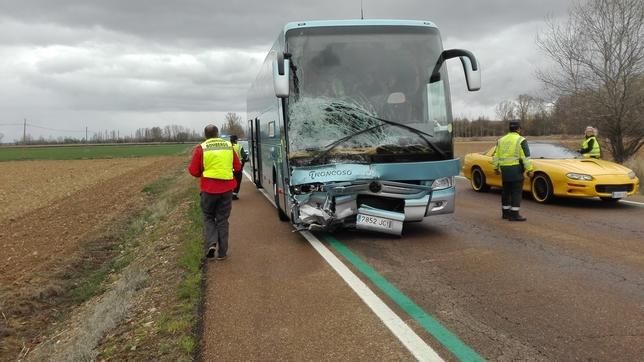 Accidente de un autobús del Imserso en Palencia con jubilados mallorquines