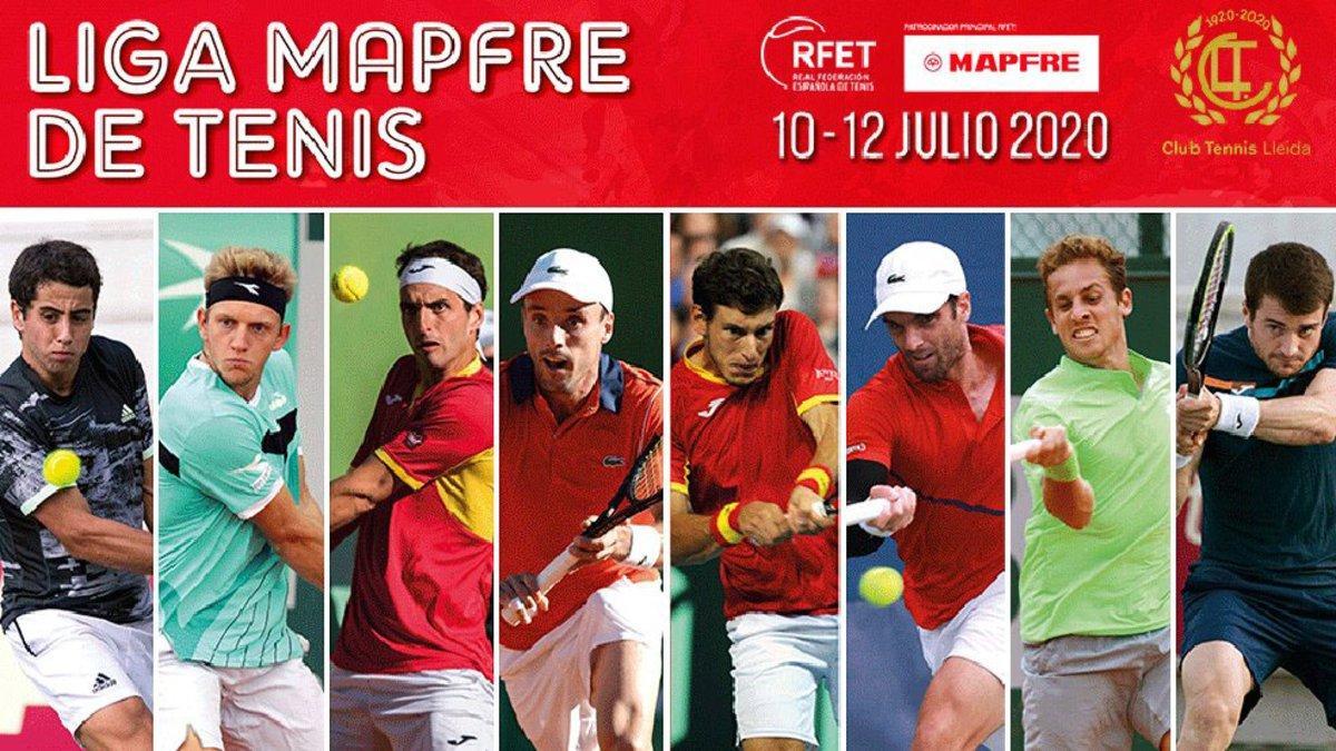 El cartel de la Liga MAPFRE de tenis masculino