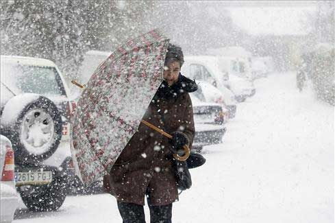 La nieve pinta de blanco España