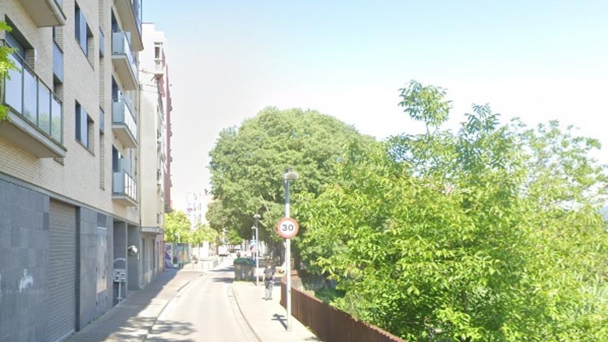 El tram del carrer que es tallarà.