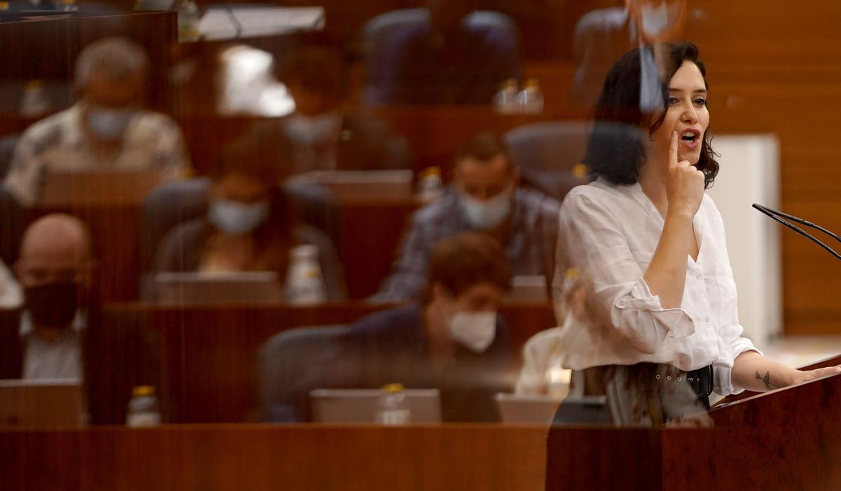 Sesión de Investidura de la XII Legislatura en la Asamblea de Madrid. Discurso de Isabel Díaz Ayuso