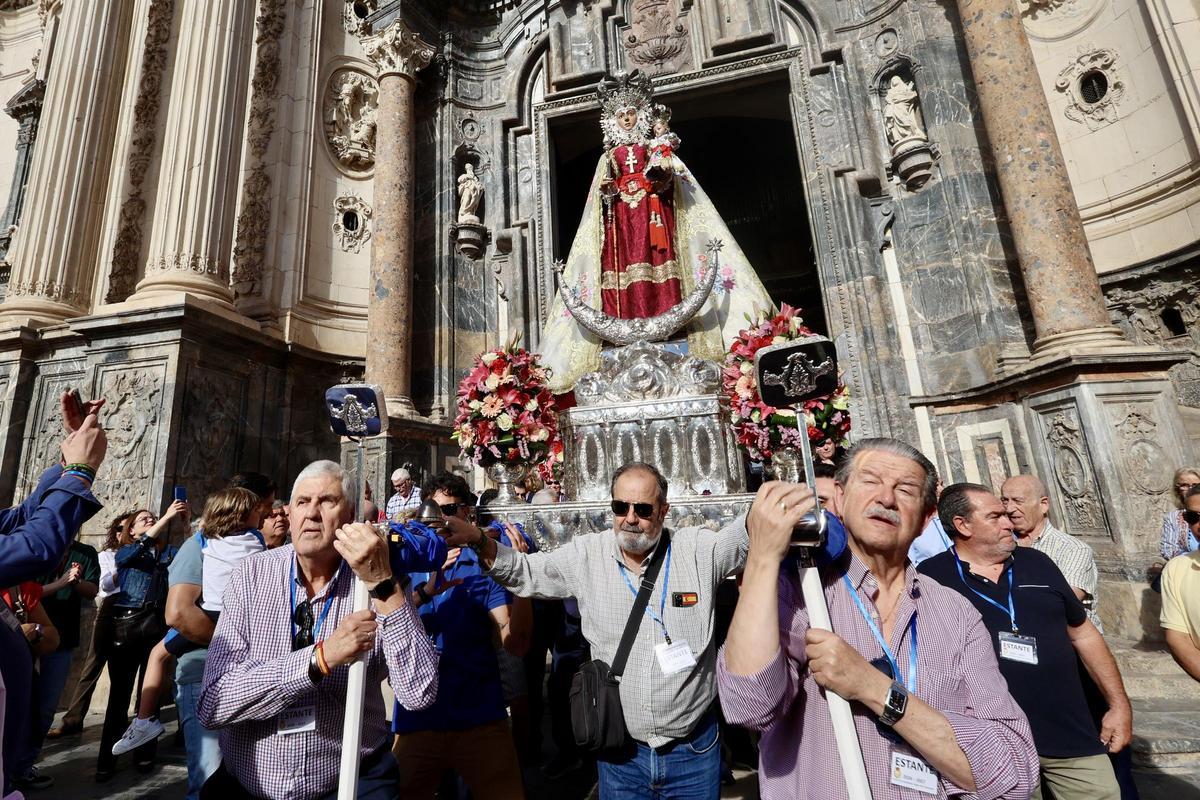 El inicio de la peregrinación de la Fuensanta por las pedanías de Murcia