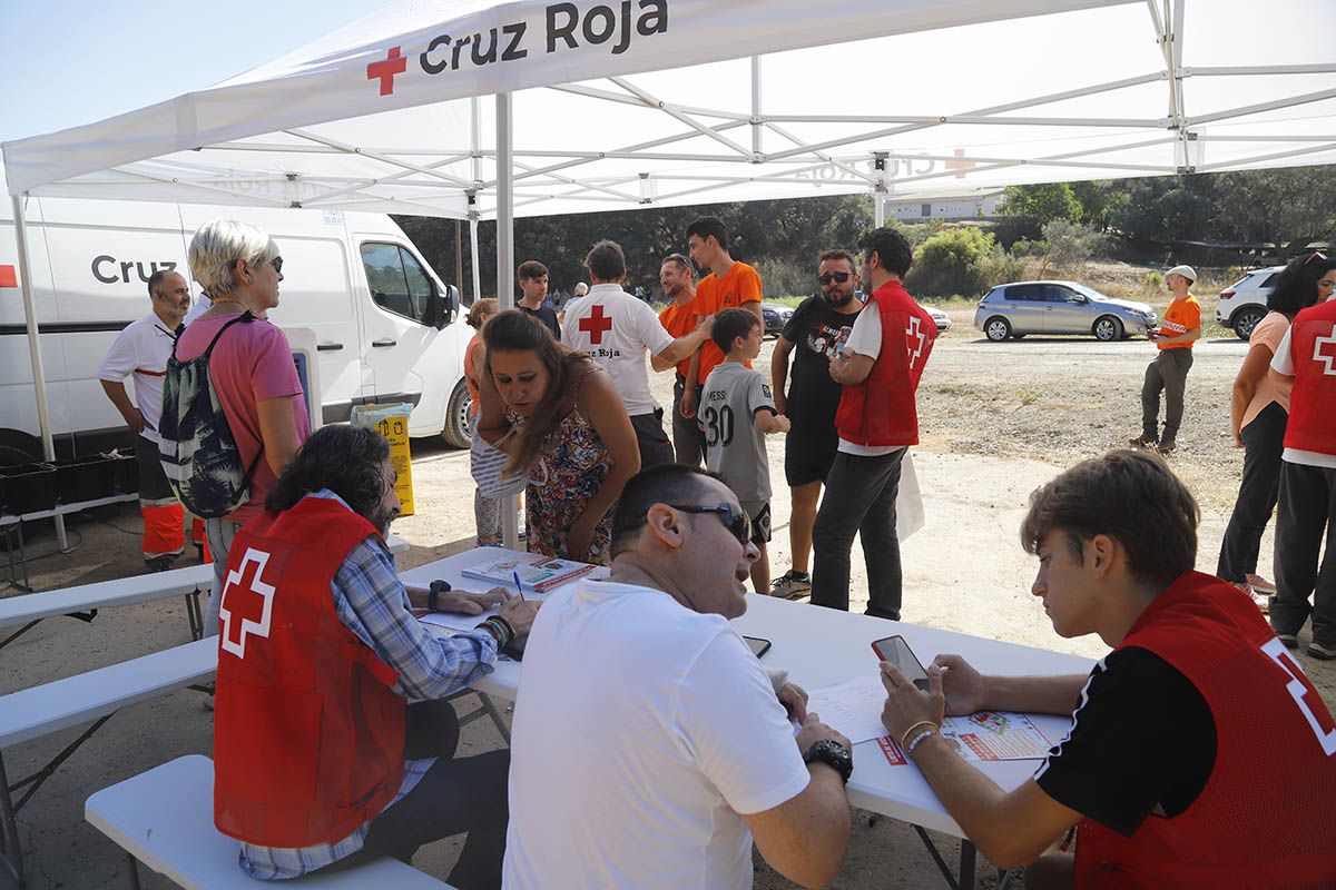 Simulacro de incendio en Trassierra