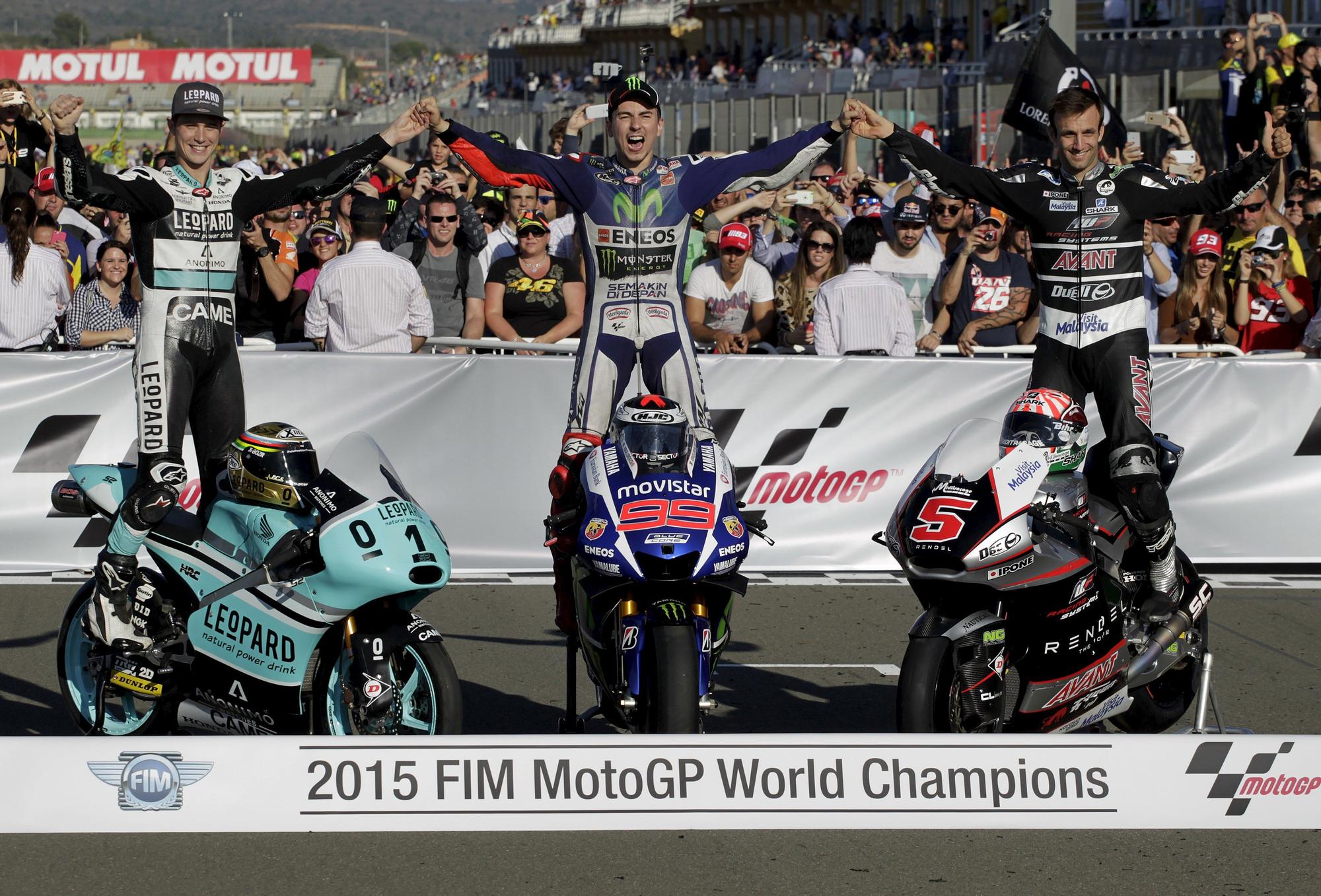 Campeones del mundo en el Gran Premio de la Comunitat Valenciana a lo largo de su historia