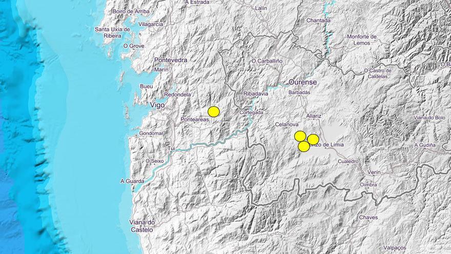 Tres de los seísmos se registraron en Rairiz de Veiga y otro en Covelo // IGN