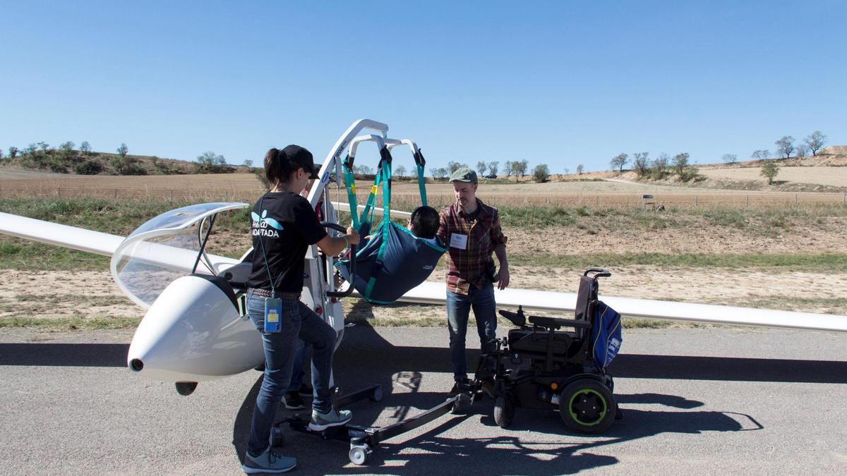 El vol per a persones amb discapacitat de fa un parell d'anys