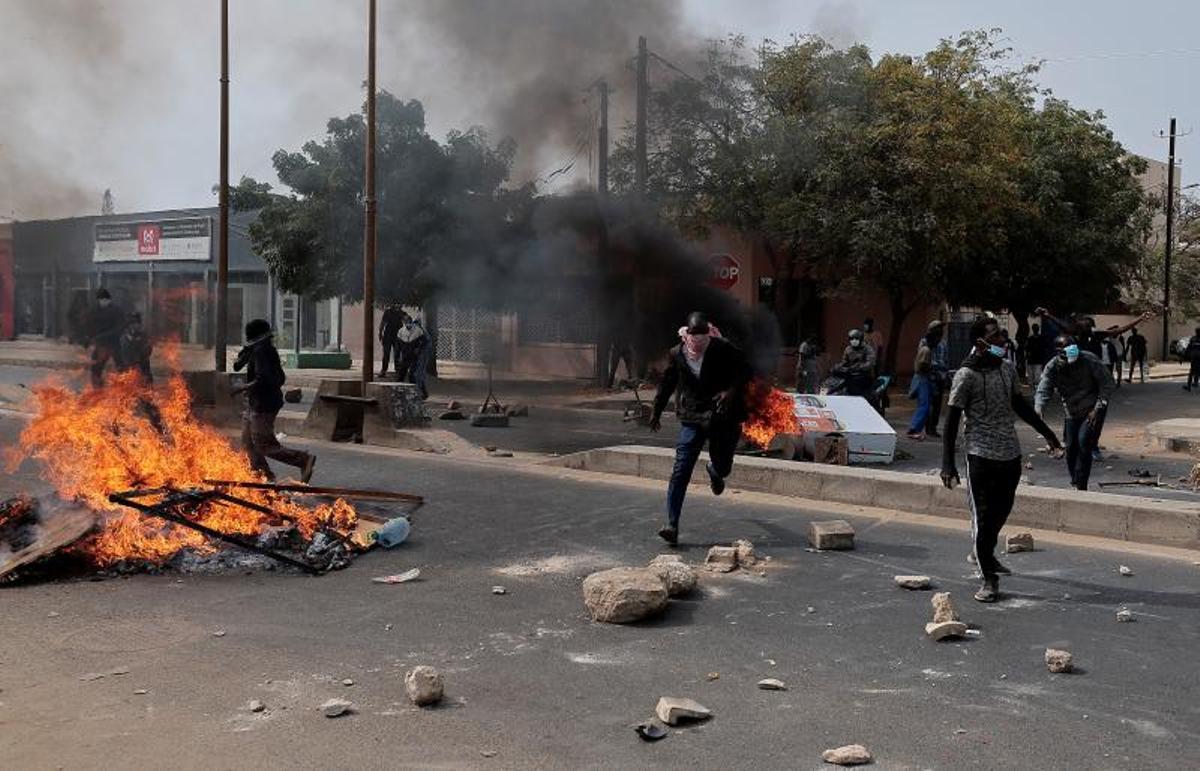Disturbios en Senegal, tras la detención del líder opositor, Ousmane Sonko, en marzo pasado.