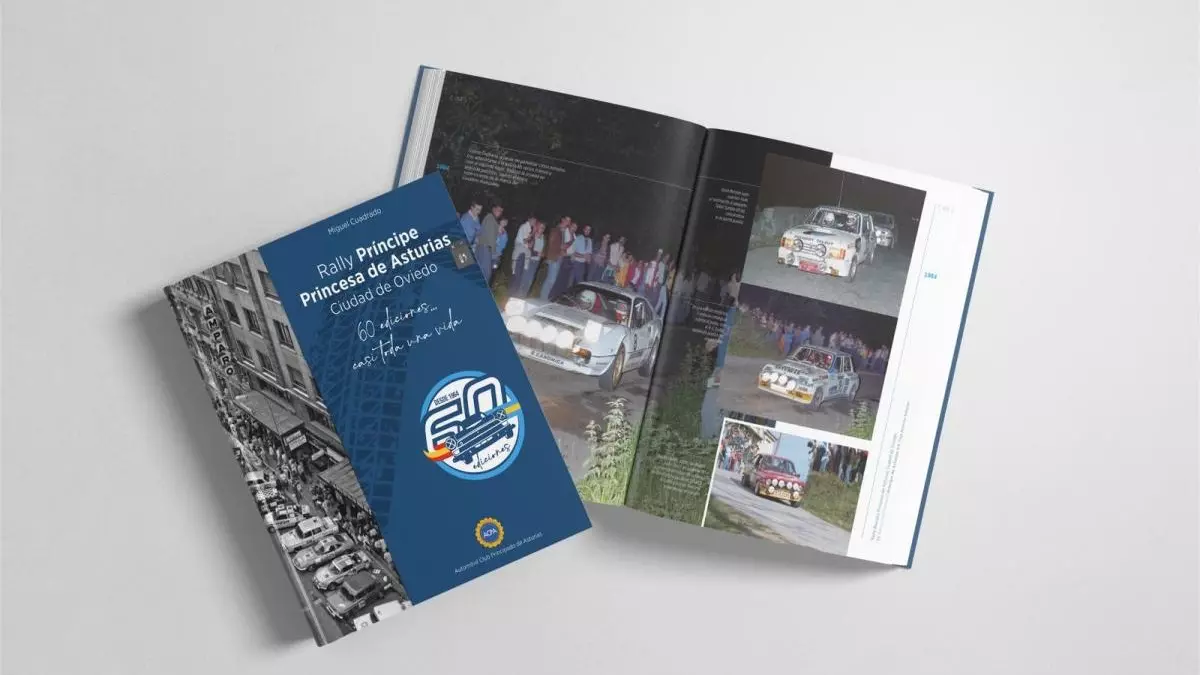 El libro conmemorativo de las 60 ediciones del rally Princesa de Asturias ciudad de OVIEDO
