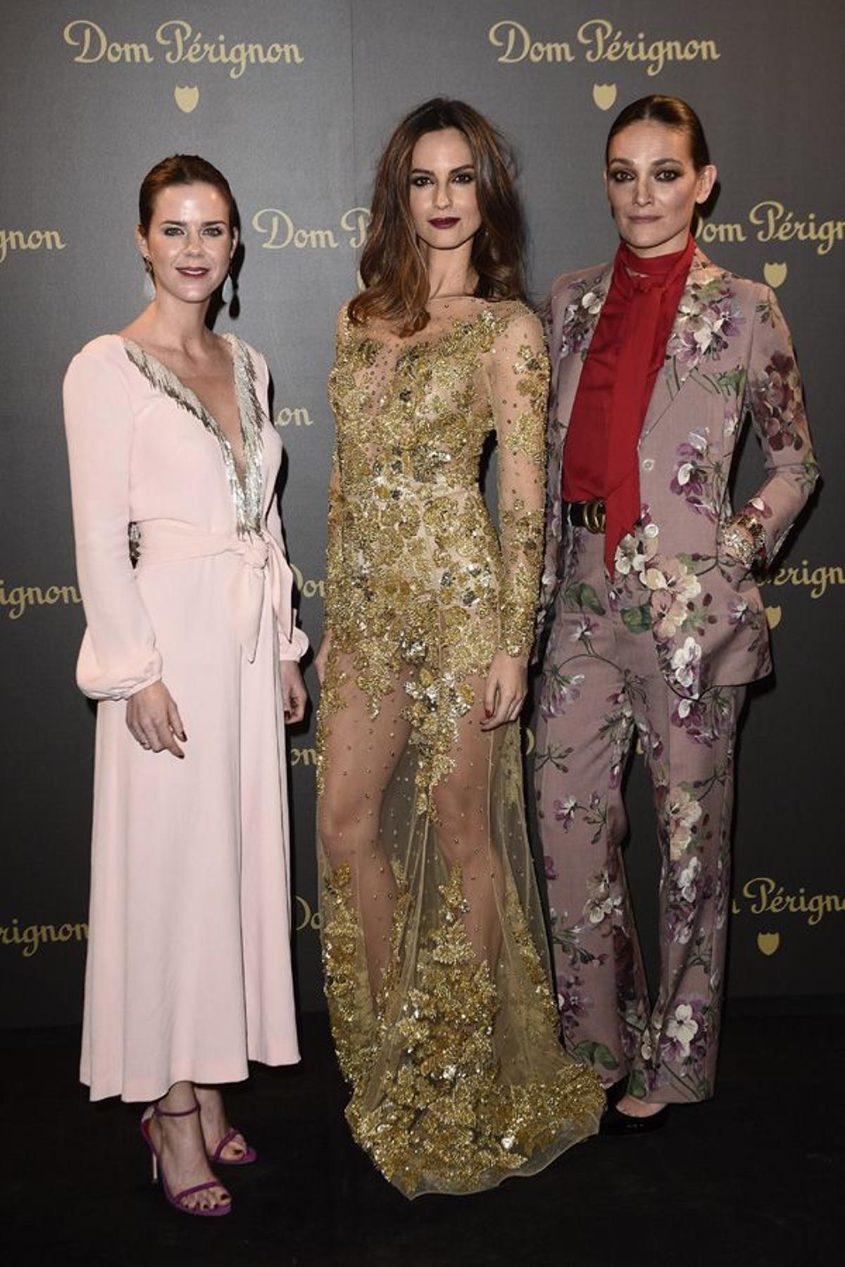 Amelia Bono, Ariadne Artiles y Laura Ponte en la fiesta de Don Perignon en Madrid