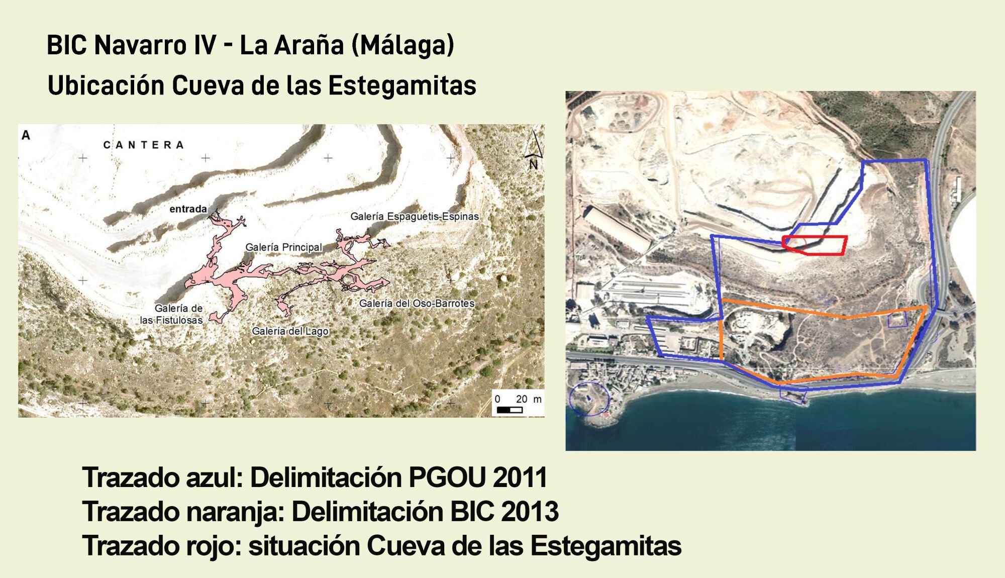 Topografía de la Cueva de las Estegamitas realizado por el Grupo de Exploraciones Subterráneas de la Sociedad Excursionista de Málaga
