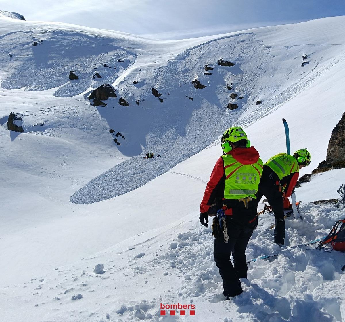 Equipos de rescate en el Pallars Sobirà.