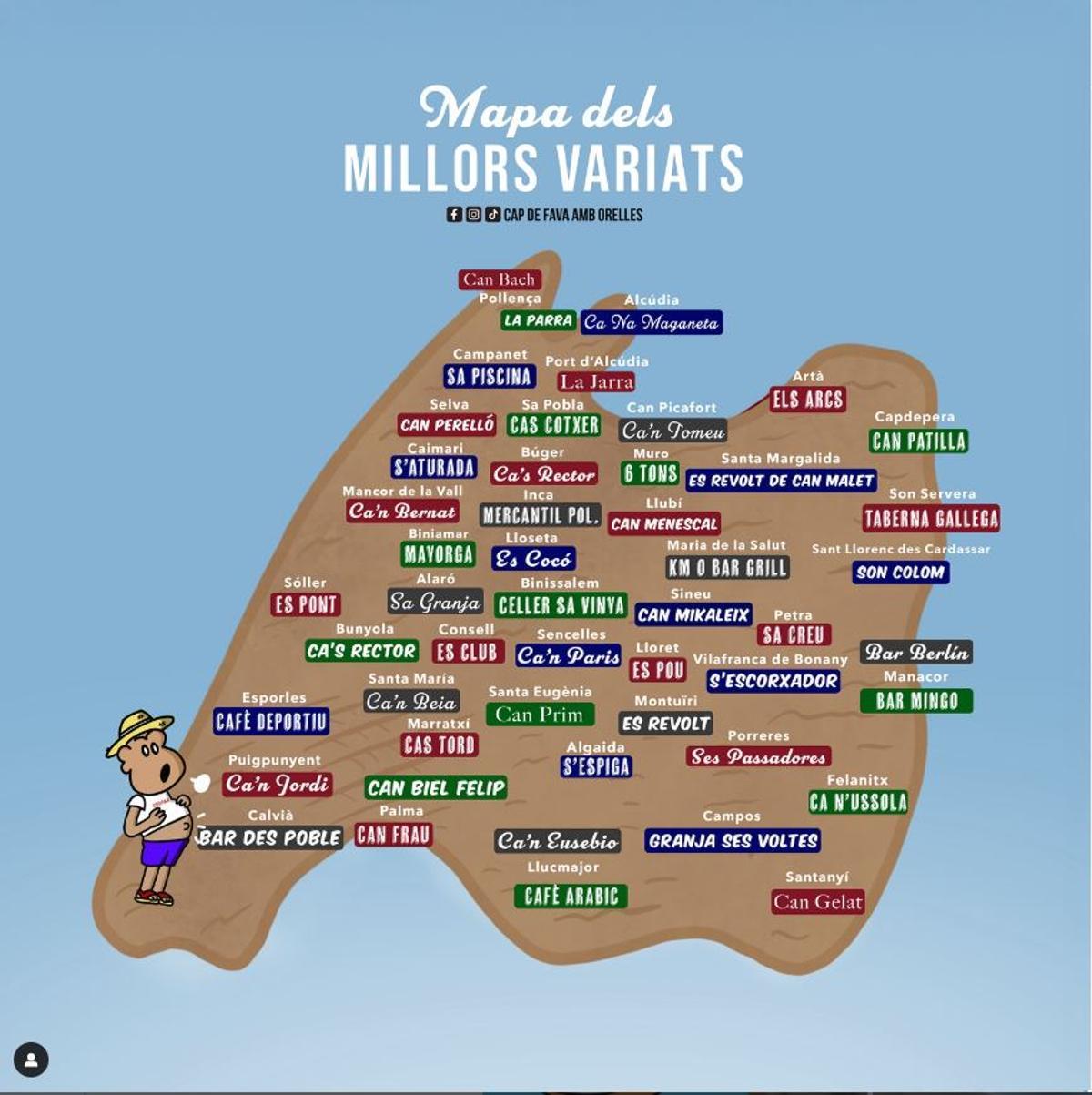 mapa bares i variats