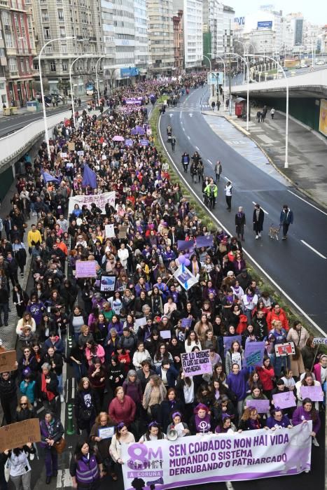 13.000 personas en el 8-M de A Coruña