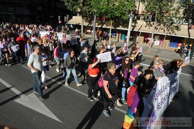 Manifestación contra la violencia patriarcal en Murcia