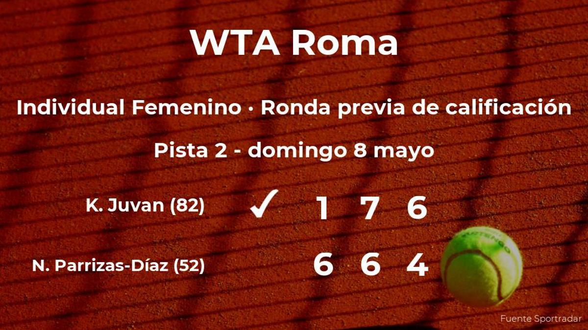 La tenista Nuria Parrizas-Díaz, eliminada del torneo WTA 1000 de Roma